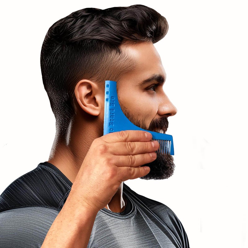 Beard Bro The Beard Bro- 7 Tools in 1 Professional Beard Shaping Tool For Perfect Lines and Symmetry- THE FIRST & ORIGINAL - Image 1